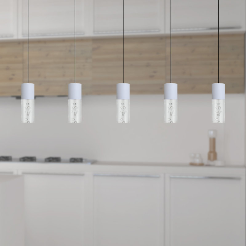 Andromedae 5 - Light Kitchen Island Pendant, White