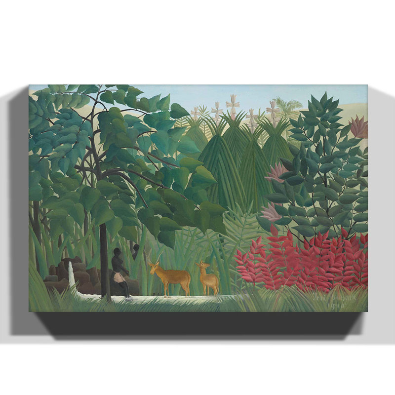 Henri Rousseau - Wrapped Canvas Painting, 70cm H x 100cm W