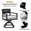 Chaise berçante pivotante en aluminium pour l'extérieur 2 pièces