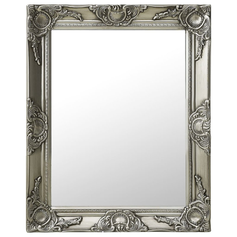 Ginter Rectangle Mirror, Silver, 50cm H x 60cm W
