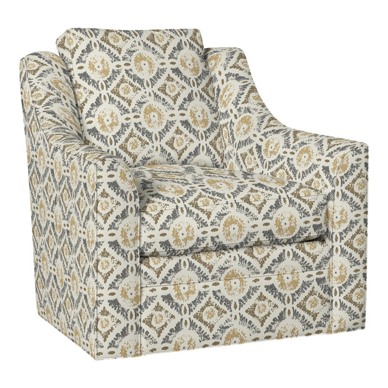 American Bungalow Nicholas Barrel Back Swivel Chair, Perigold Wittstock Mist