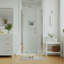Porte de douche pivotante demi-cadre en chrome avec verre trempé de 1/4 po de l 34 à 36 po x H 72 po-134021880-134021883