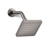 Parallel Single-Function Square Showerhead, Shower Head with One Spray, 2.5 GPM