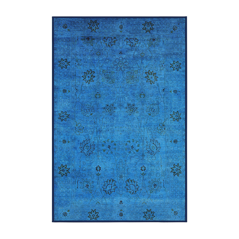 Tapis 100% Mid-Century moderne lavable à la machine 2453, Rectangle 2 pi x 3 pi