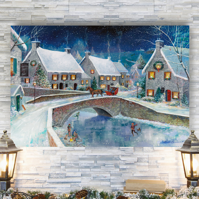 " Warm Winter Wonderland " by Parvez Taj, 20" H x 16" W x 1" D