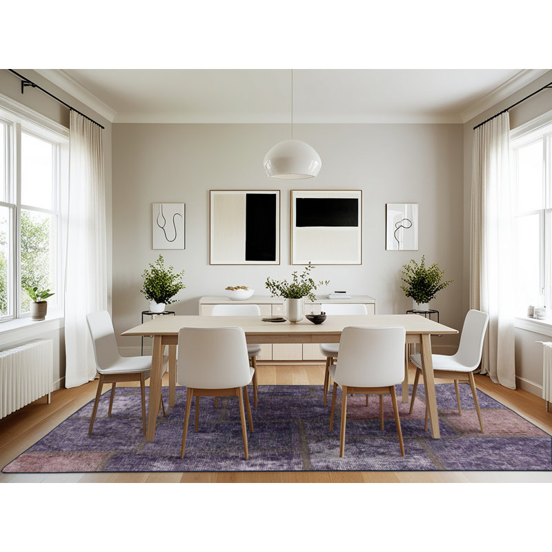 Abstract Indoor Rug, Rectangle 7' x 10'