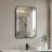 Modern Black Framed Bathroom Mirror, Wall-Mounted Vanity Mirror with Shatter-Resistant Glass, Multiple Sizes-836622450