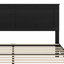 Lit plateforme en bois avec rangement sous le lit