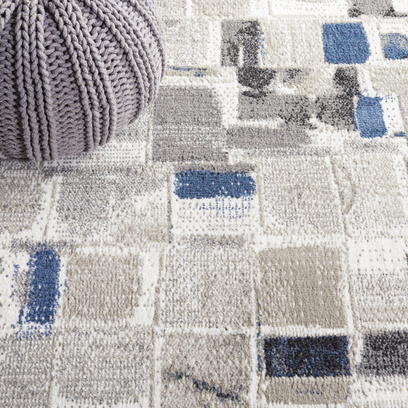 Nagelly Performance Abstract Rug, Rectangle 5'3" x 7'8"