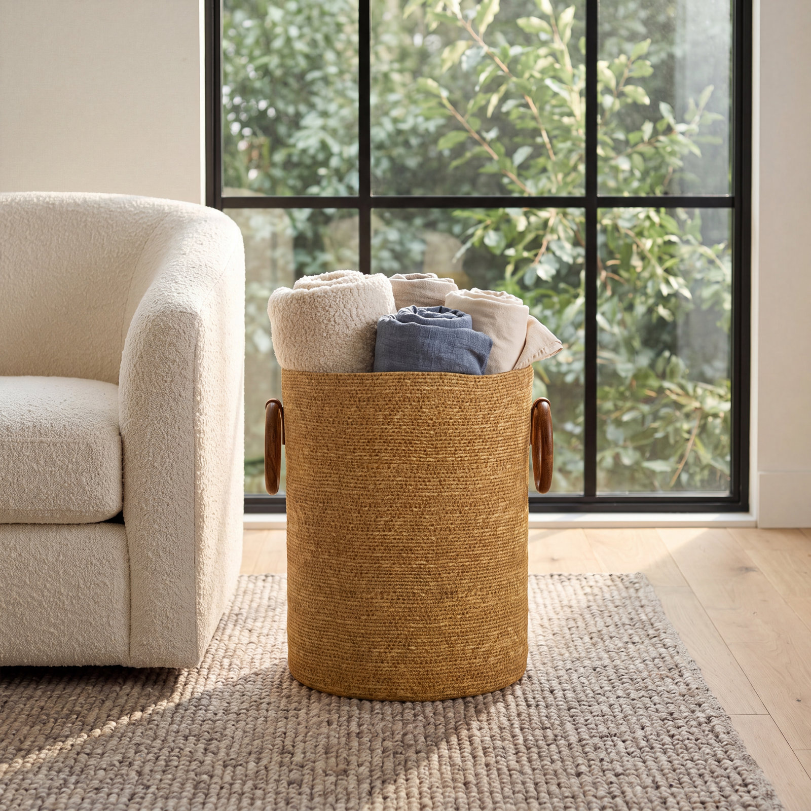 Rustic Seagrass Decorative Basket 1