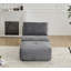 Canapé modulaire en mousse à mémoire de forme moderne modulaire Cloud compatible avec repose-pieds mobile et sans assemblage, gris-1293189070