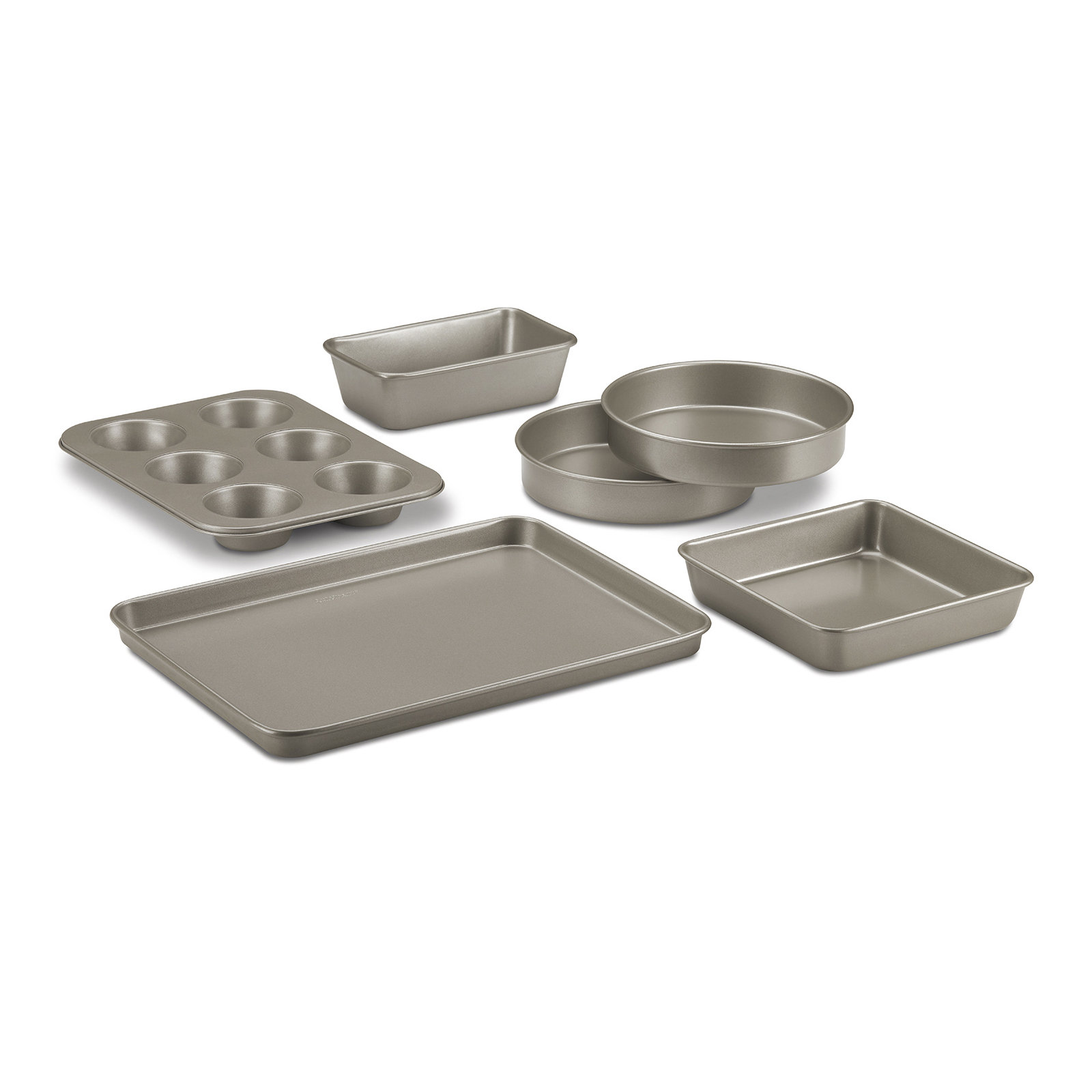 Cuisinart 6-Piece Ceramic Nonstick Bakeware Set, Champagne