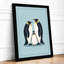Three Emperor Penguins Minimalist - Framed Print-314089985-314089988