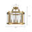 4 - Light Glass Semi Flush Mount