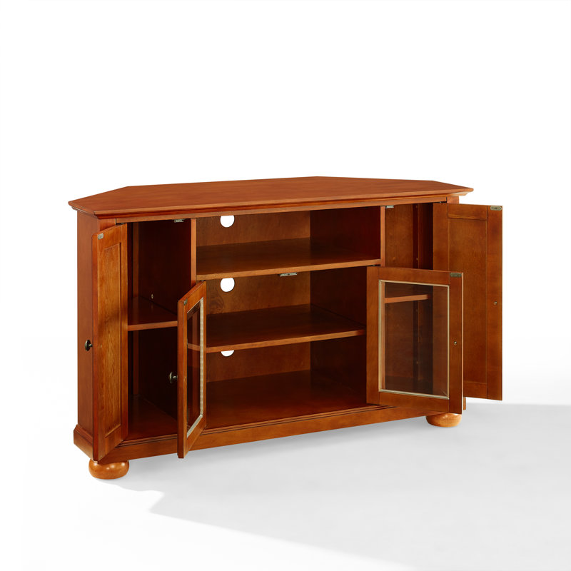 Hedon Unfinished TV Stand for TVs up to 50", Classic Cherry