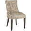 Chaise d'appoint rembourrée en coton