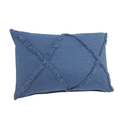 Coussin à fermeture à glissière 100% coton 16 po x 24 po Laskie