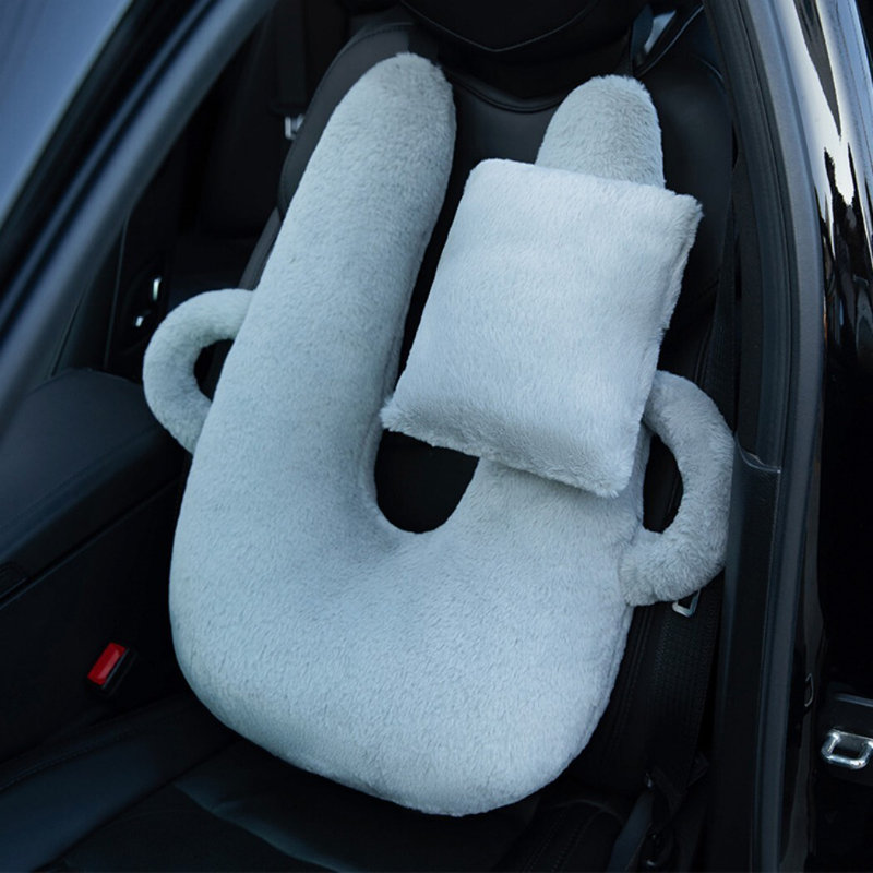 Oreiller de voyage, oreiller de voiture, oreiller de sommeil, soutien du corps, oreiller en forme de U, oreiller pour adultes, lavable