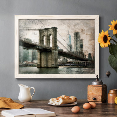 Ny Brooklyn Bridge, reproduction d'art sur toile
