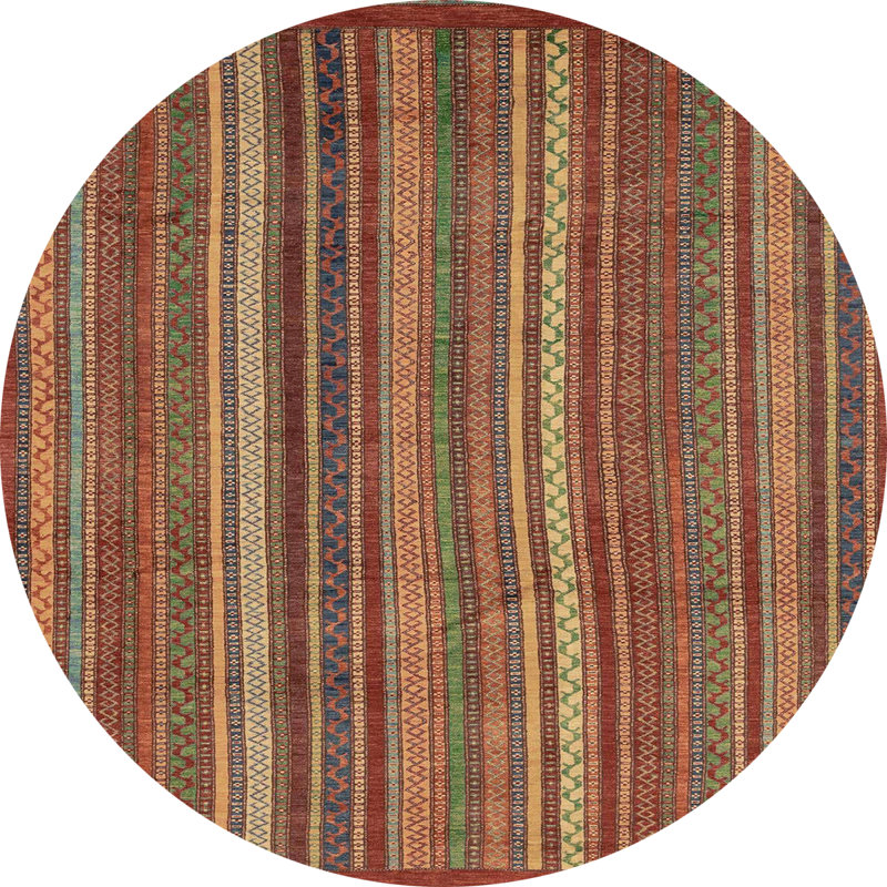 Abstract Indoor Rug, Round 6'
