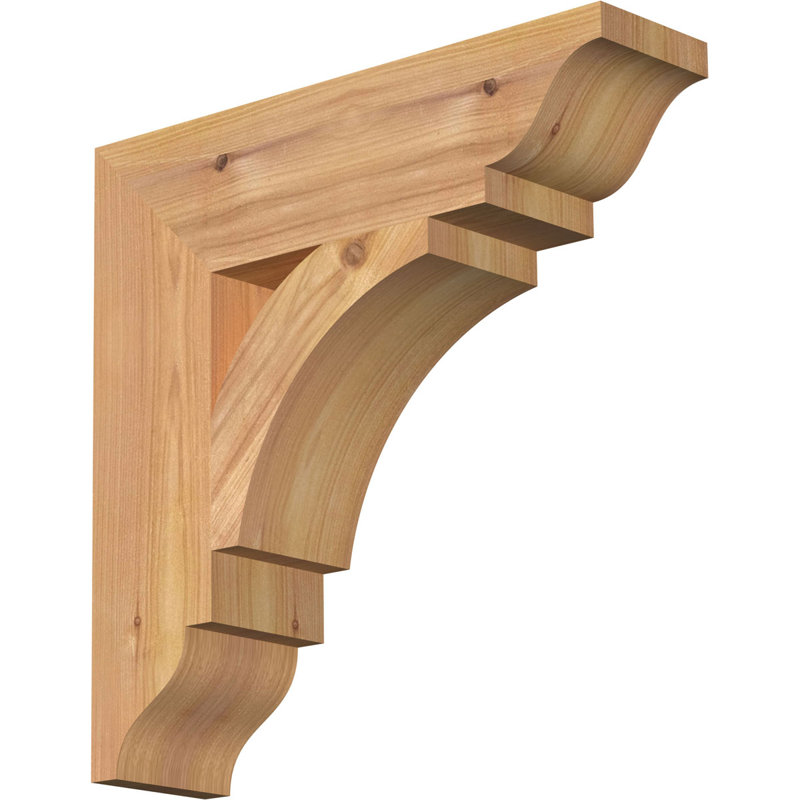 Support traditionnel Thorton, Cèdre rouge, H 14 po x l 3,5 po x P 14 po