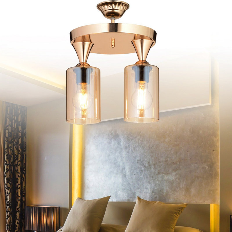 Plafonnier semi-encastré 2 lumières 11,81 po