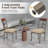 Alcott Hill® Set Of 4 Dining Room Chairs Armless Kitchen Chairs Set With Seat Cushion