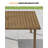 Patio Dining Table Rectangular Table for 6 Aluminum All-Weather for Backyard Garden and Poolside (Brown)-90005384-90005395