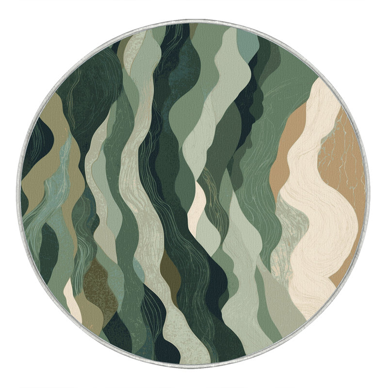 Radiant Drift Rug, Round 4'