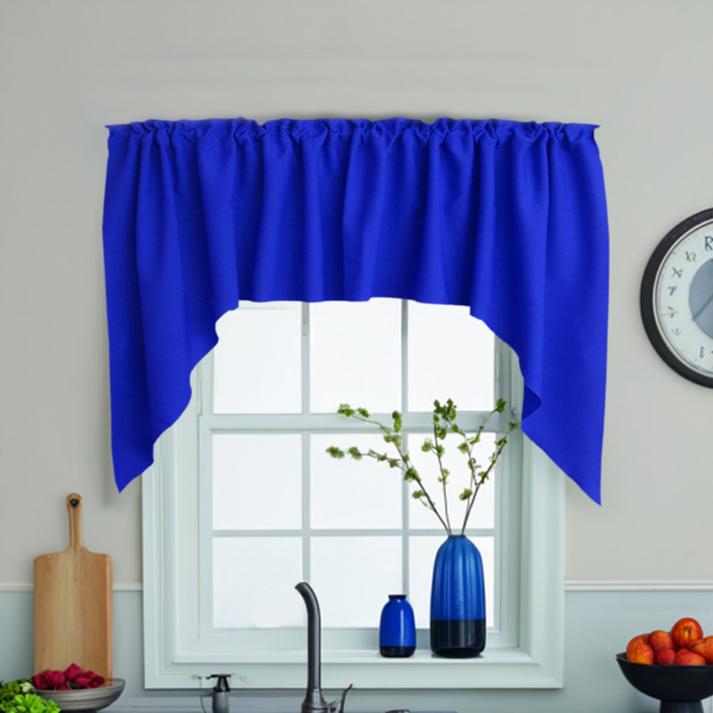 Cantonnière 72 po, Bleu royal
