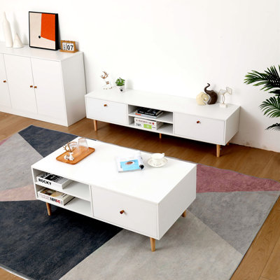 Table basse 2 tiroirs