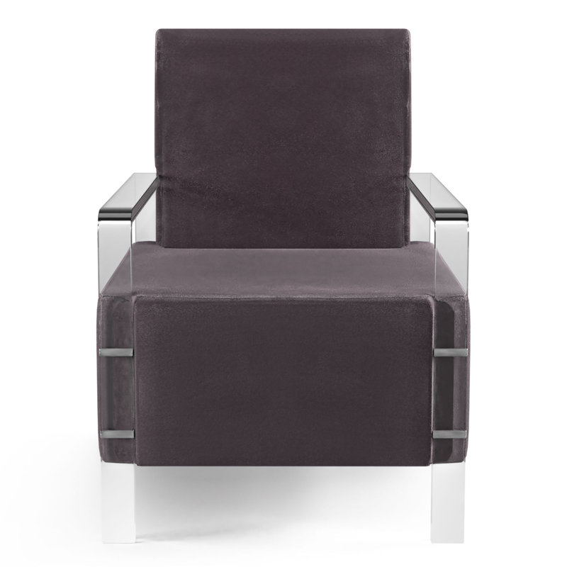 Dagostino Upholstered Armchair, Gray