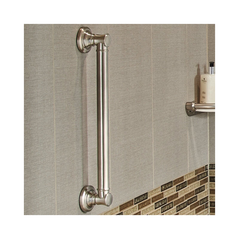 Bath Safety 18" Grab Bar, Brilliance Stainless