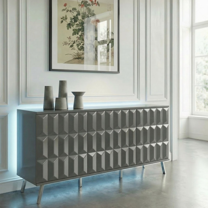 ELEVATE 151cm Sideboard, Grey