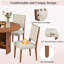 Ensemble de table de salle à manger 5 pièces Rustic Elegance - Table en bois massif avec chaises rembourrées confortables-436567971