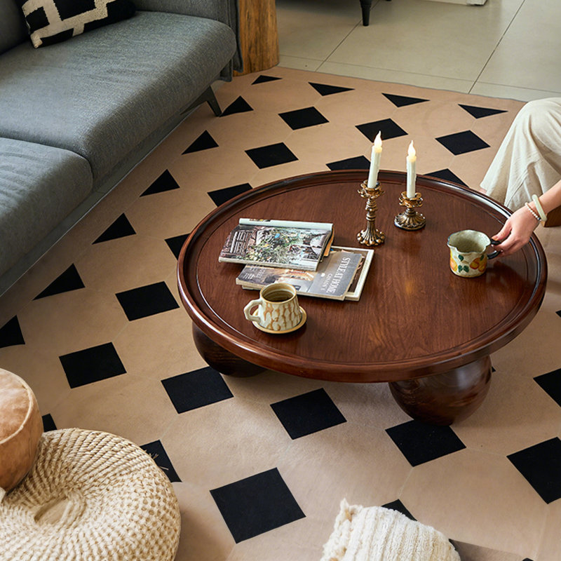 Side table small cart coffee table