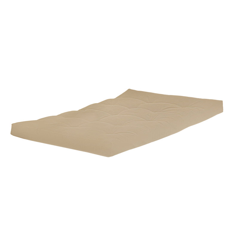 15cm Futon Mattress Futon  Mattress, Cream, 3 Seater 135x193cm