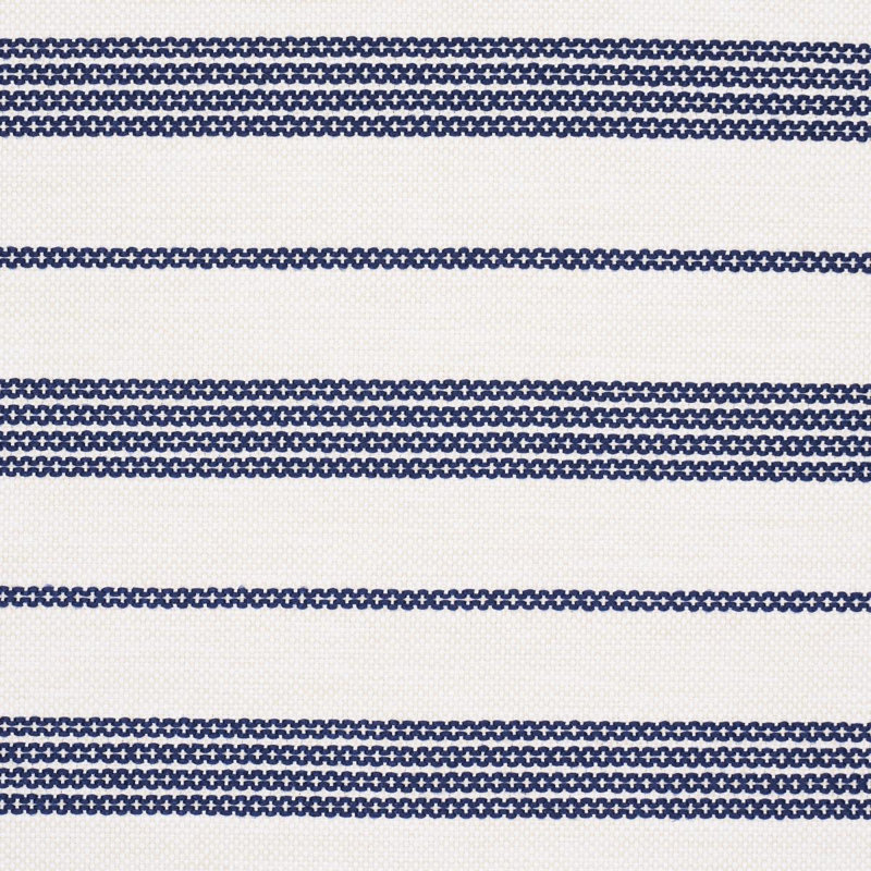Serra Mesa Indoor/Outdoor Stripe Fabric, Navy
