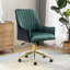 Chaise de bureau en velours Mariachristina-88632055