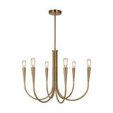 Featherstone - Chandelier - 6-Light - Brass