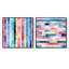 Charlcombe - Ensemble de 2 collages carrés à formes abstraites-101859956-101859959