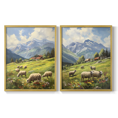 ANIMALS Series CECVIII - Reproduction encadrée de qualité supérieure - prête à être accrochée - aucun clou requis - aucun clou requis