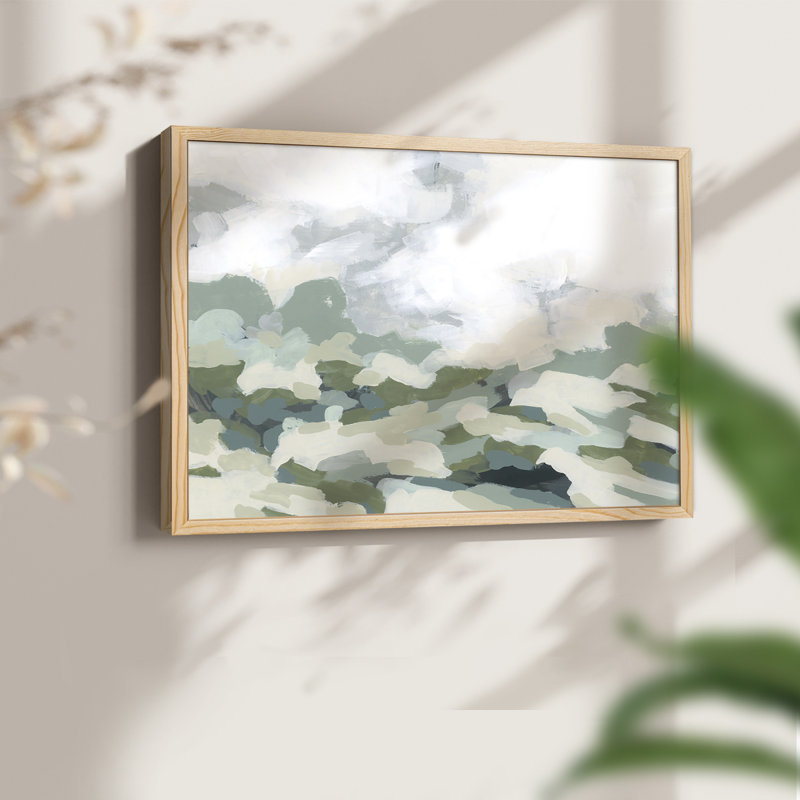 Verdant Hillside II - Reproduction encadrée - Restickable, Naturel, H 11 po x l 14 po