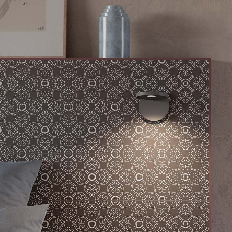 Carrelage en porcelaine Helix 8X8, Noir, noir, noir, noir