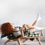 Checkerboard Knitted Throw Blanket-1534061145
