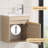 16” Bathroom Vanity Sink Combo For Small Space Wall Mounted Cabinet Set-1169449425