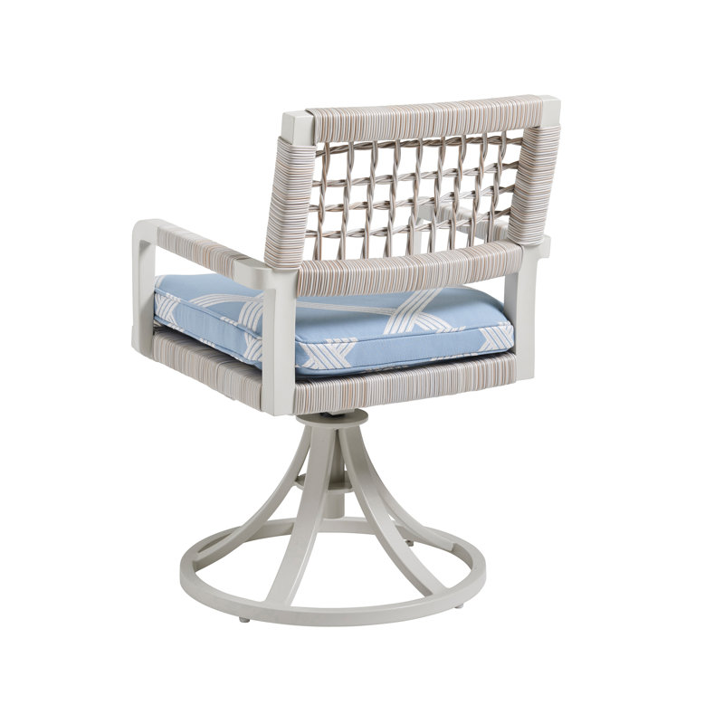 Seabrook Swivel Rocker Arm Dining Chair