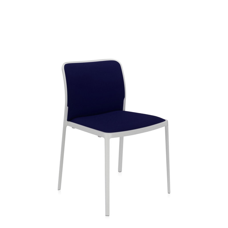 Audrey Soft Chair, Sky Blue/White