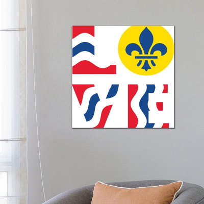 LOVE - St. Louis Flag 1 Piece Wrapped Canvas Wall Art