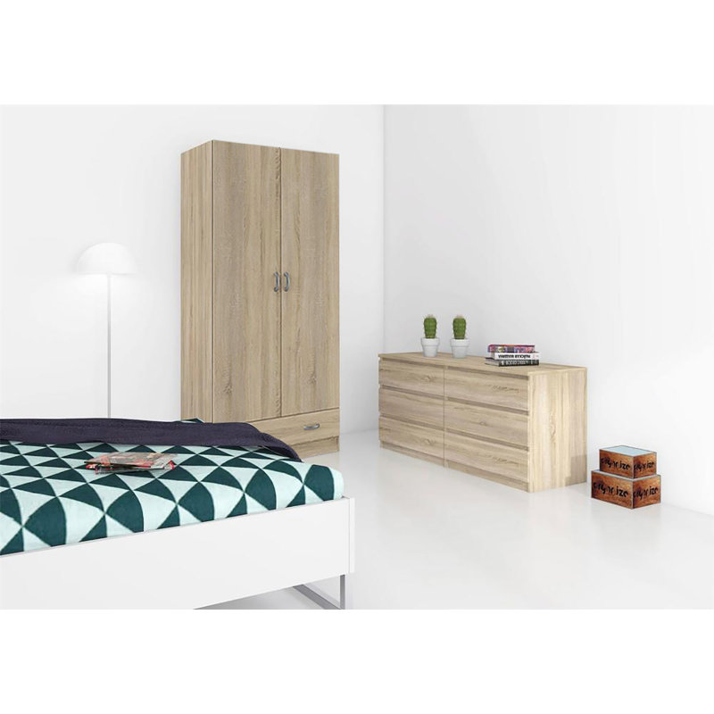 Bheema 2 Door Manufactured Wood Wardrobe